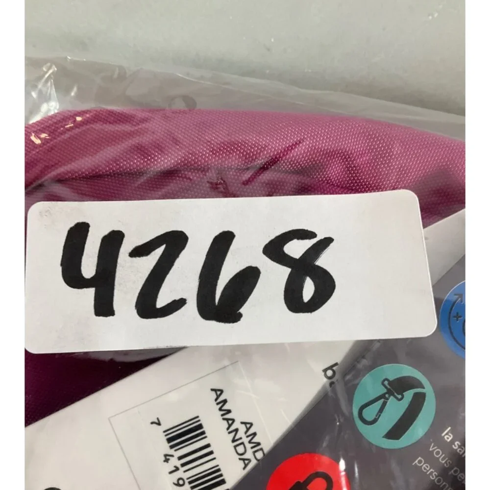 Baggallini Amanda RFID Crossbody Bag - Washable Nylon, Fuschia, Secure & Stylish - Picture 7 of 7